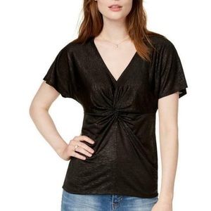 Bar III Knot Top Front Blouse